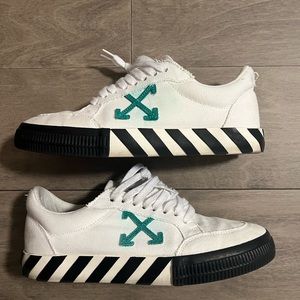 Off White Vulcanized Sneakers
